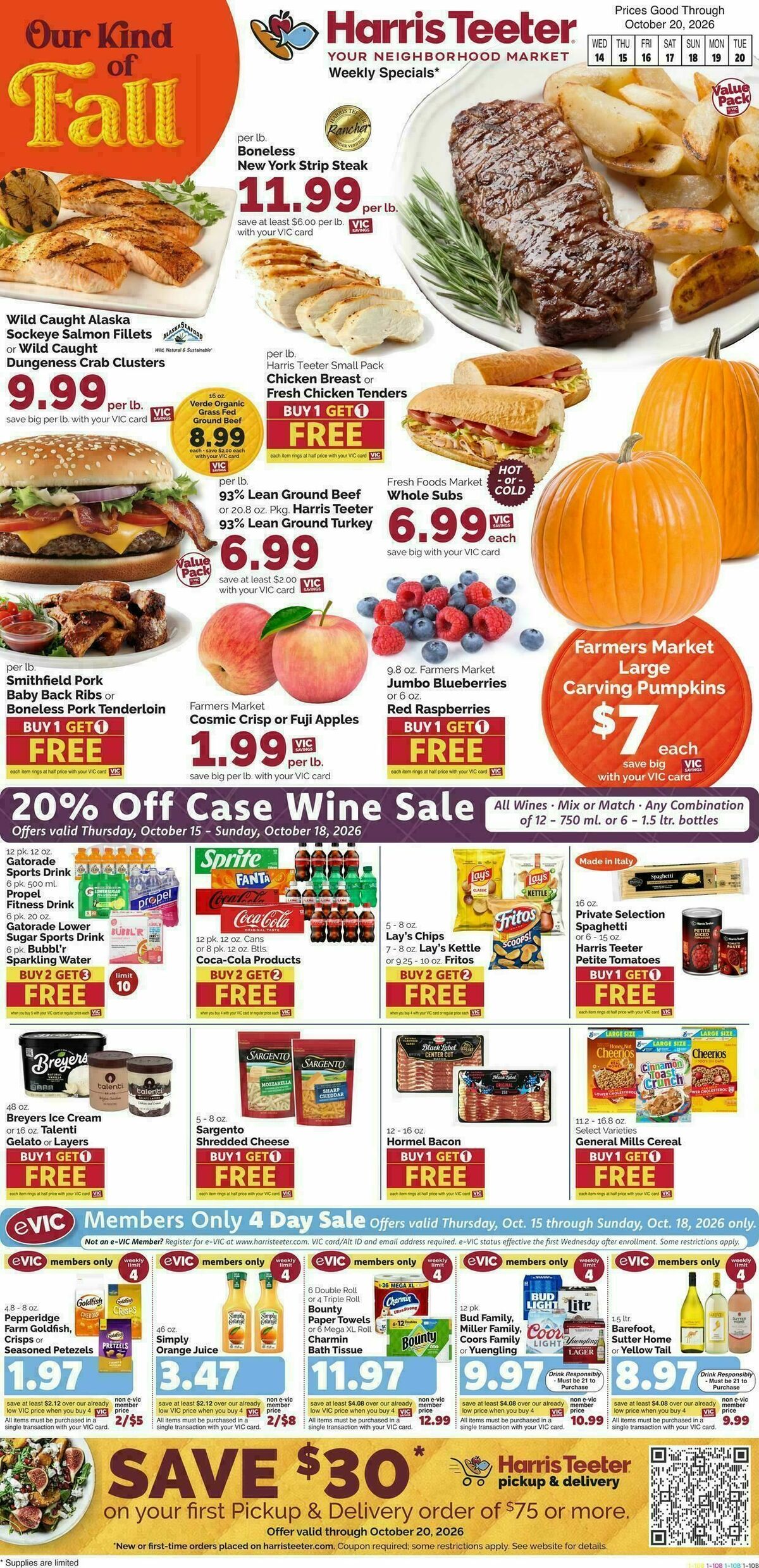 Harris Teeter Weekly Ad from October 14