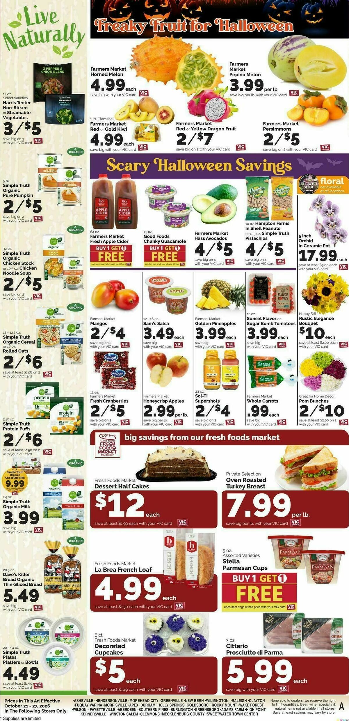 Harris Teeter Weekly Ad from October 21