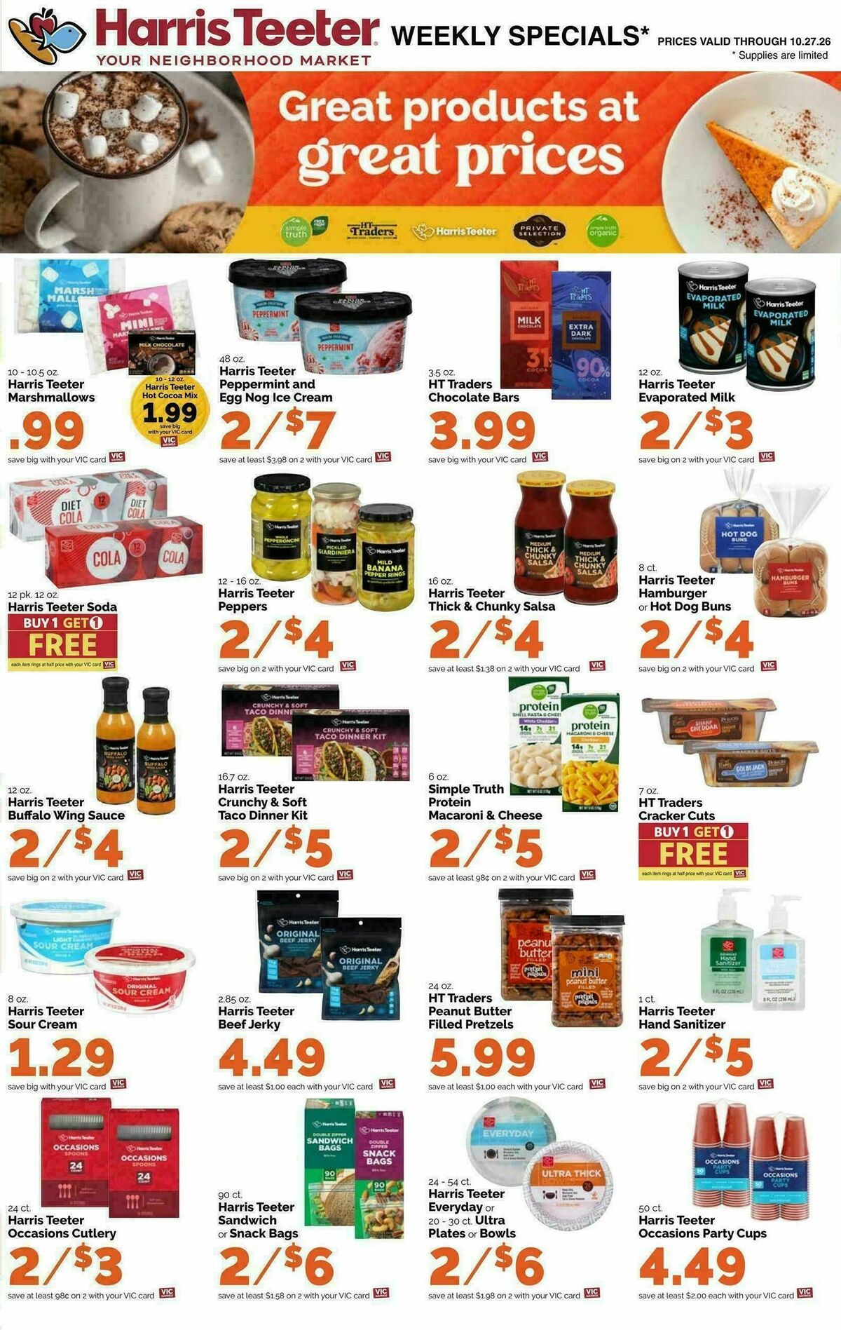 Harris Teeter Weekly Ad from October 21
