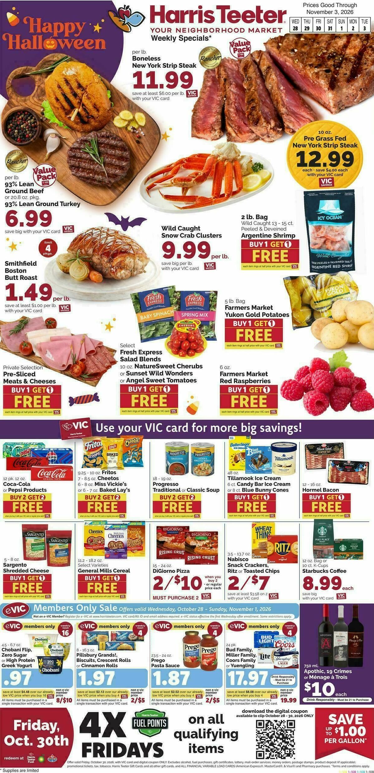 Harris Teeter Weekly Ad from October 28