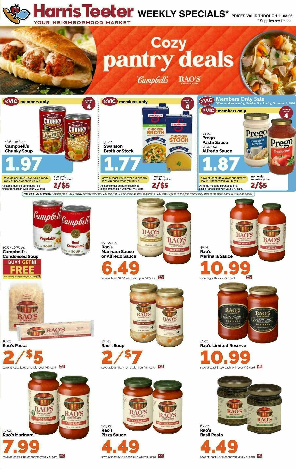 Harris Teeter Weekly Ad from October 28