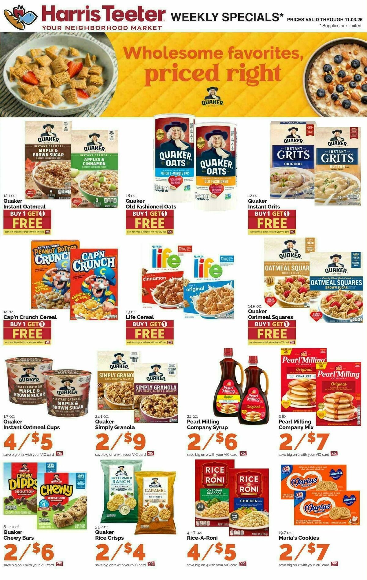 Harris Teeter Weekly Ad from October 28