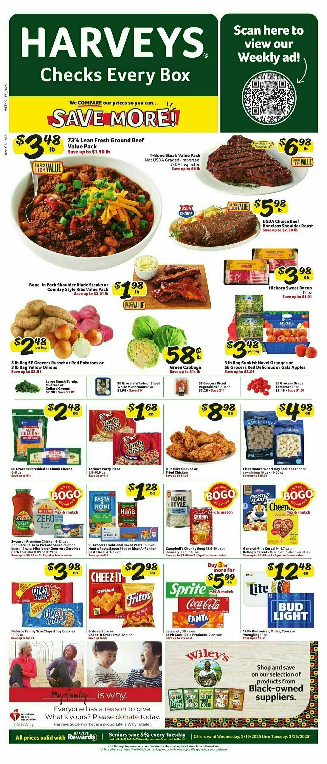 Harveys Supermarkets Weekly Ad from February 19
