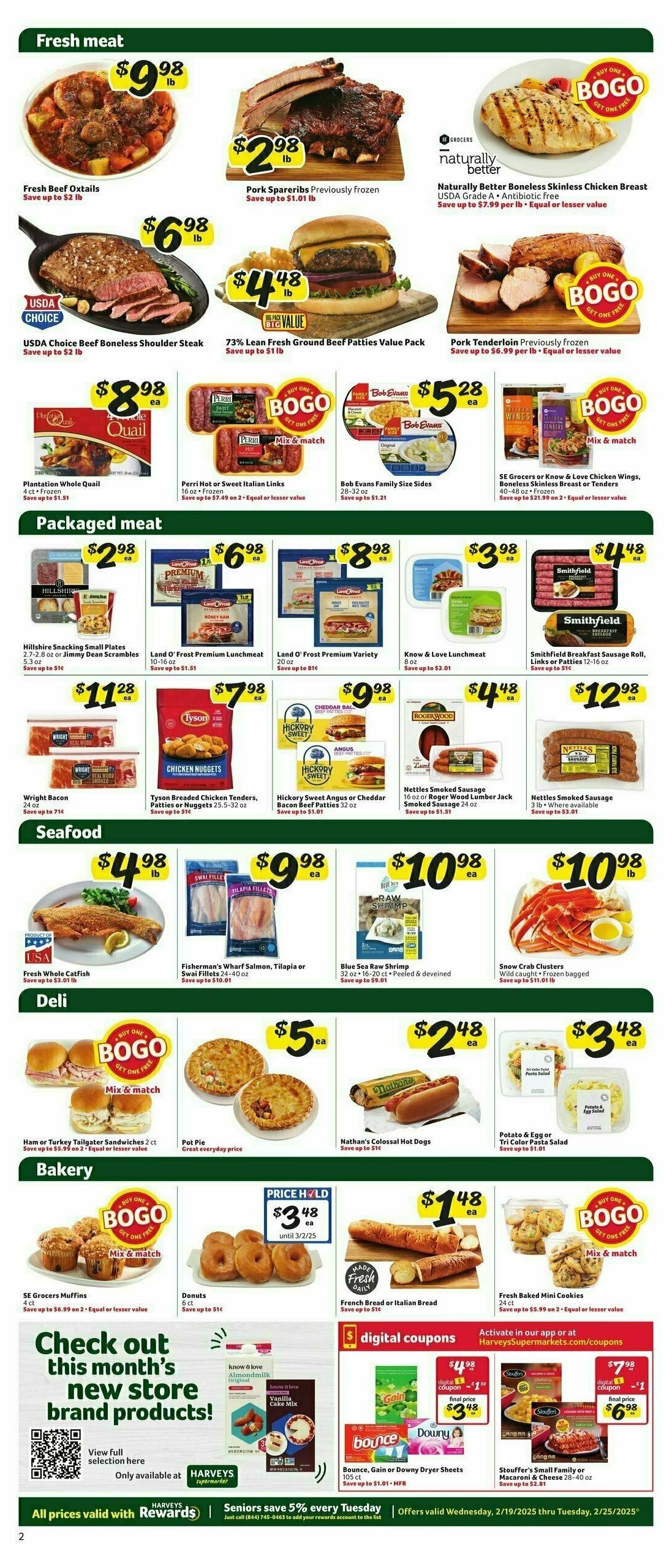 Harveys Supermarkets Weekly Ad from February 19