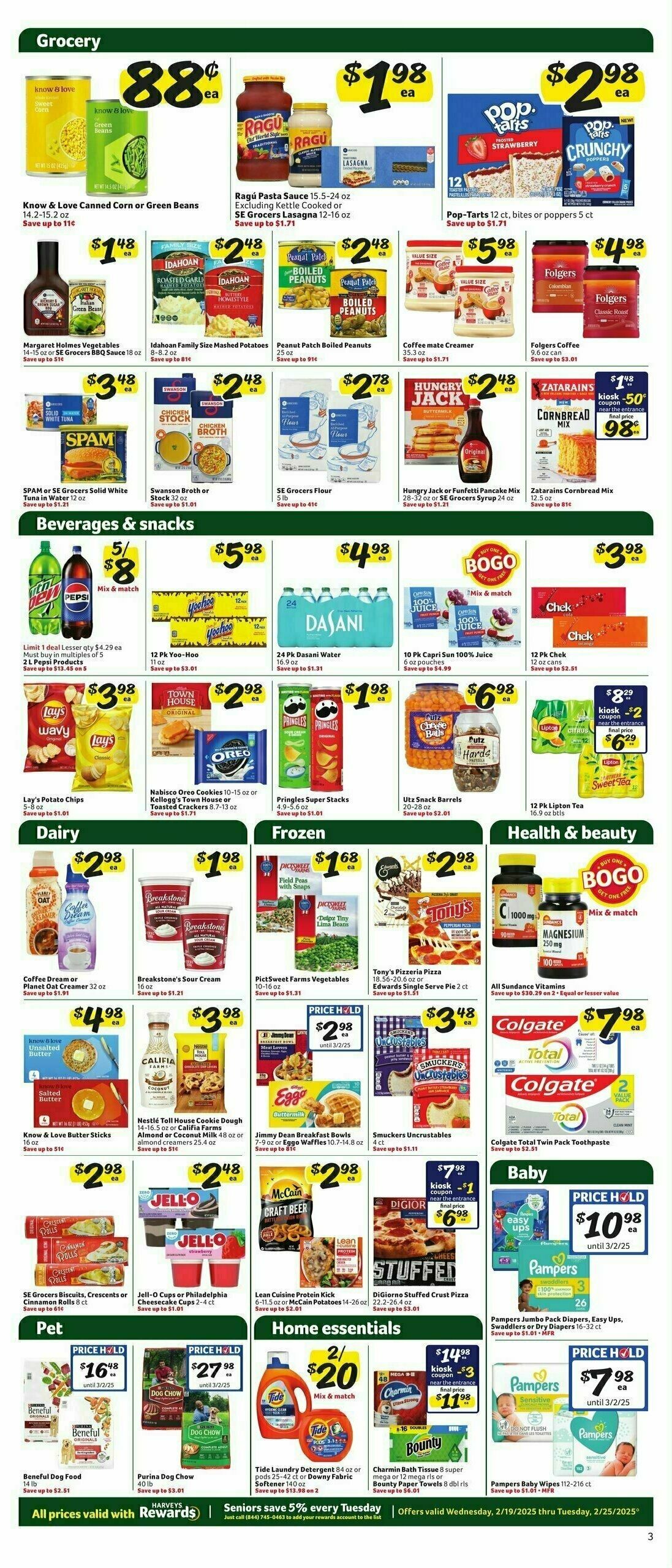 Harveys Supermarkets Weekly Ad from February 19