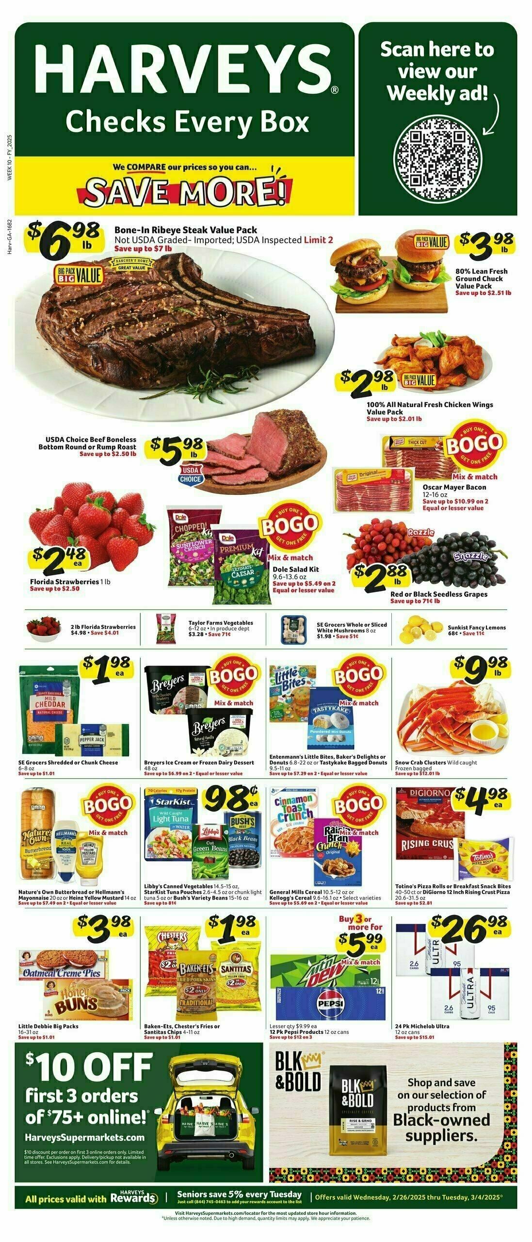 Harveys Supermarkets Weekly Ad from February 26