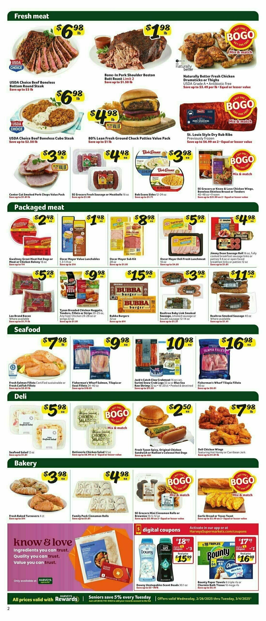 Harveys Supermarkets Weekly Ad from February 26