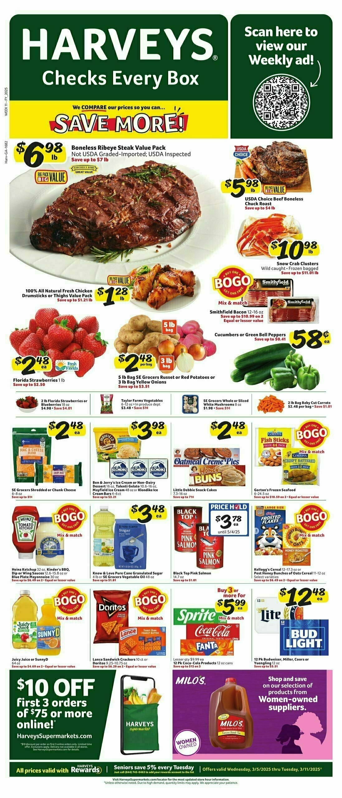 Harveys Supermarkets Weekly Ad from March 5