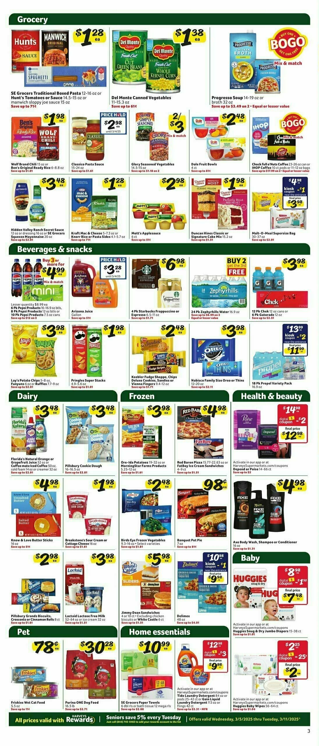 Harveys Supermarkets Weekly Ad from March 5