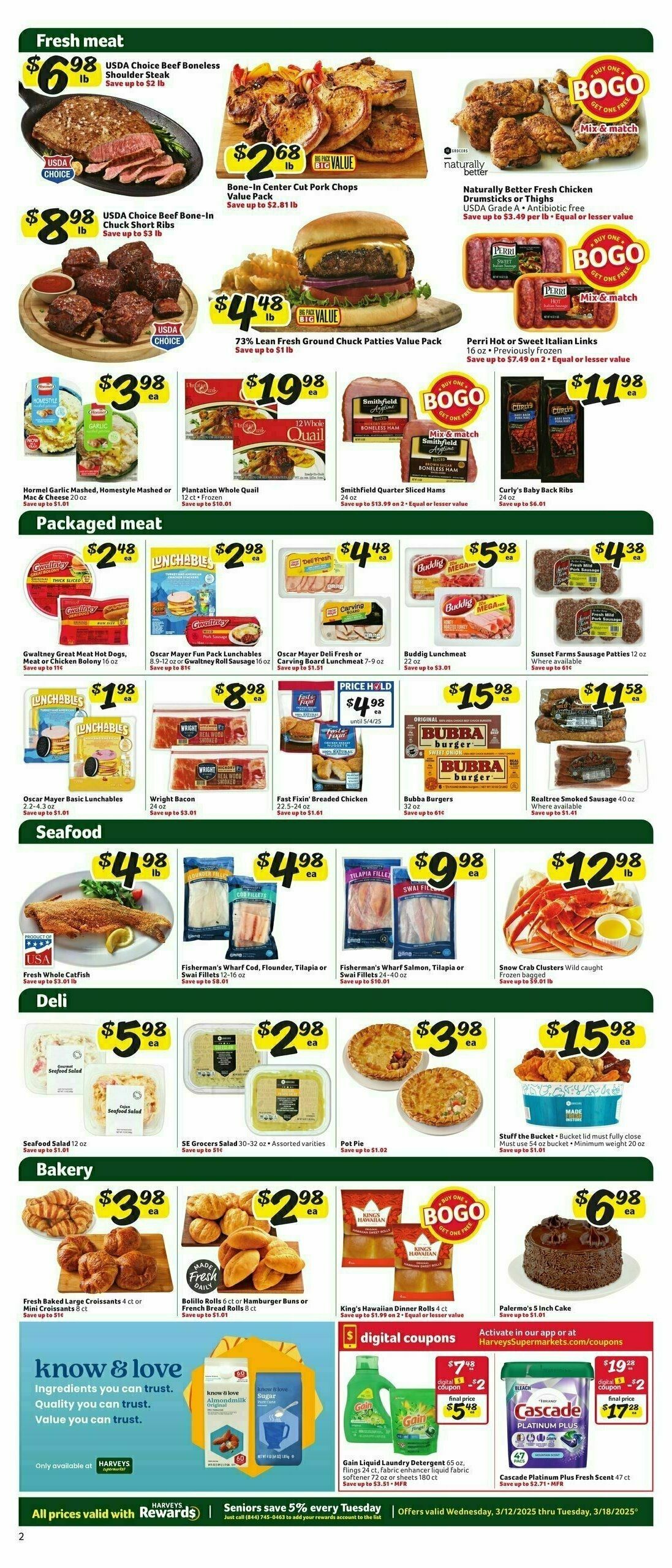Harveys Supermarkets Weekly Ad from March 12