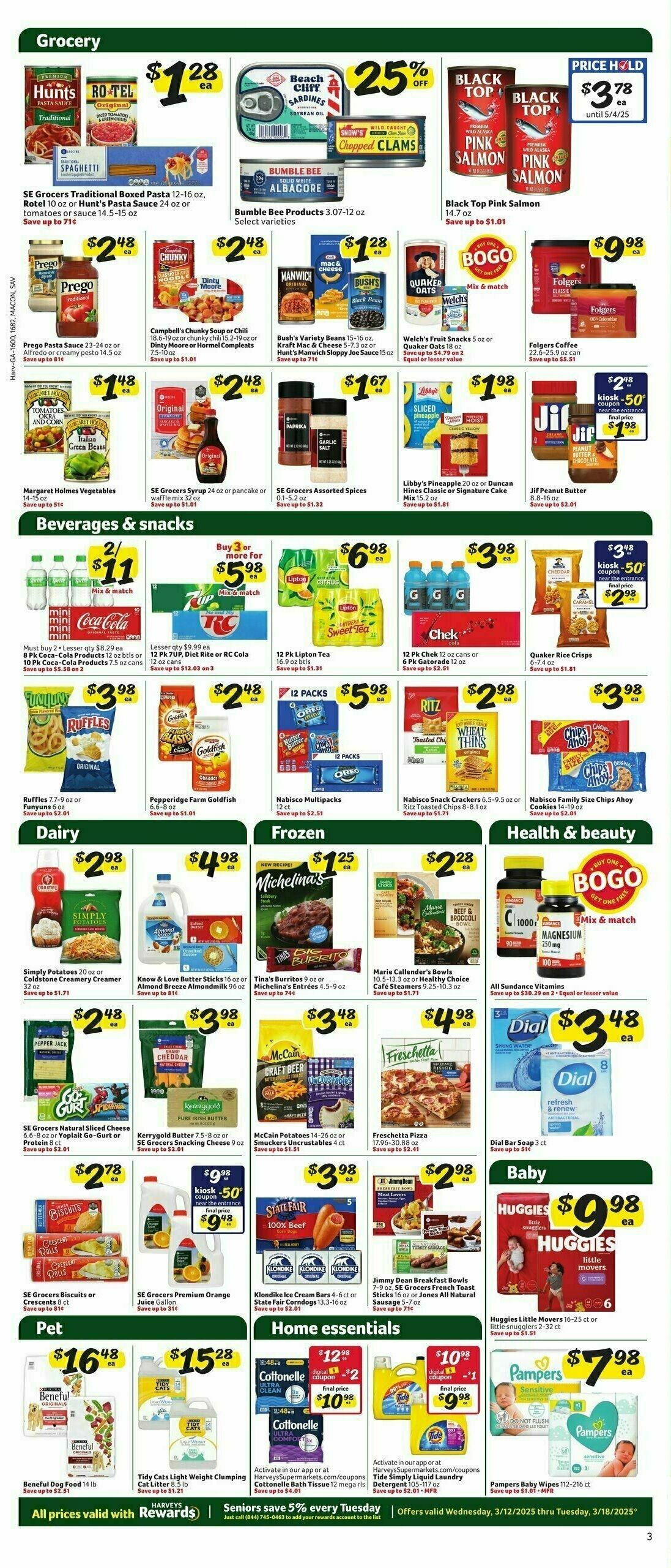 Harveys Supermarkets Weekly Ad from March 12
