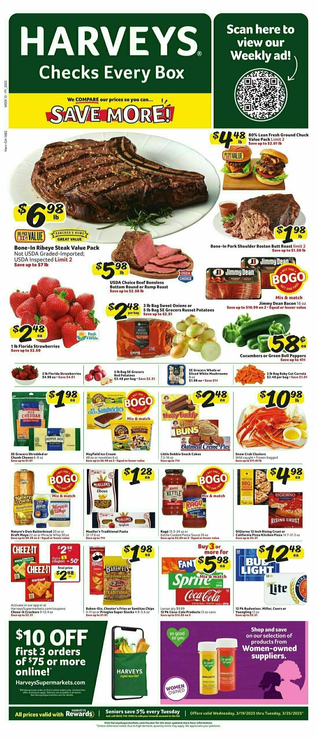 Harveys Supermarkets Weekly Ad from March 19