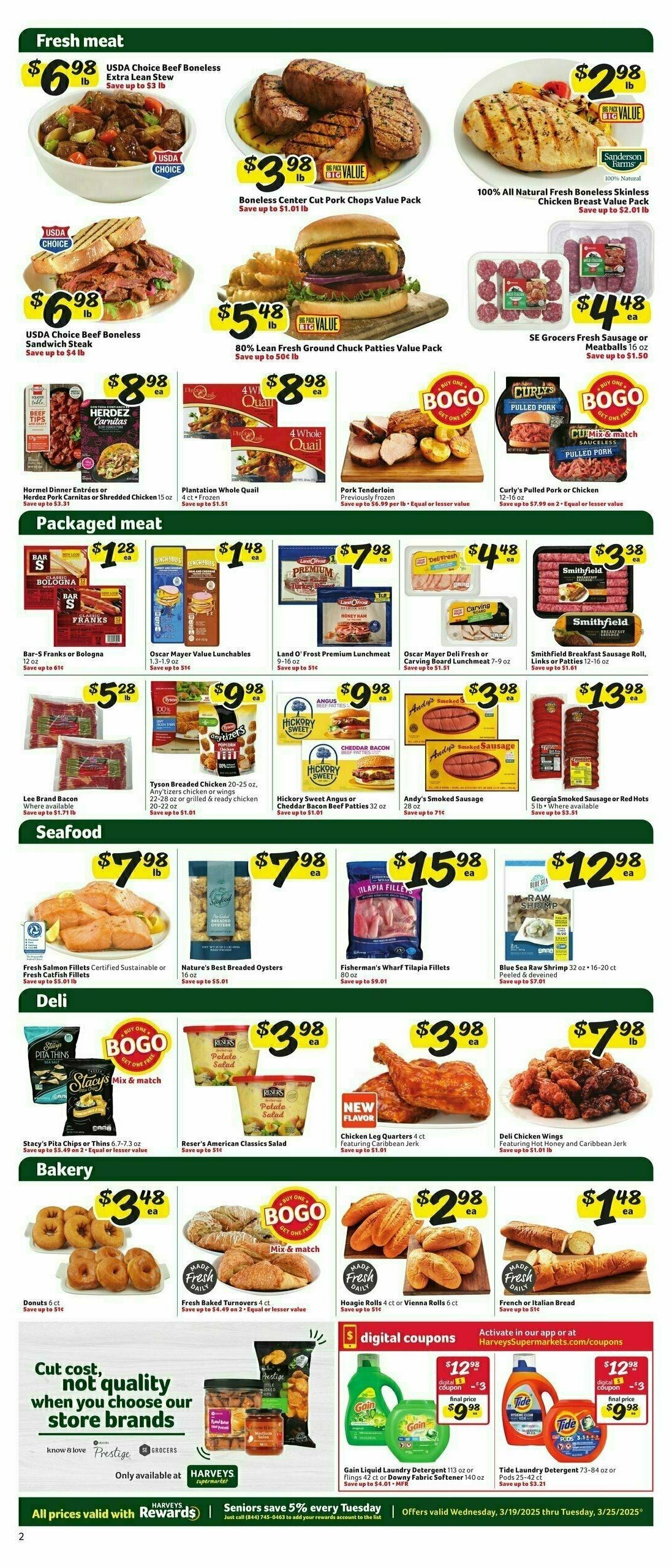Harveys Supermarkets Weekly Ad from March 19