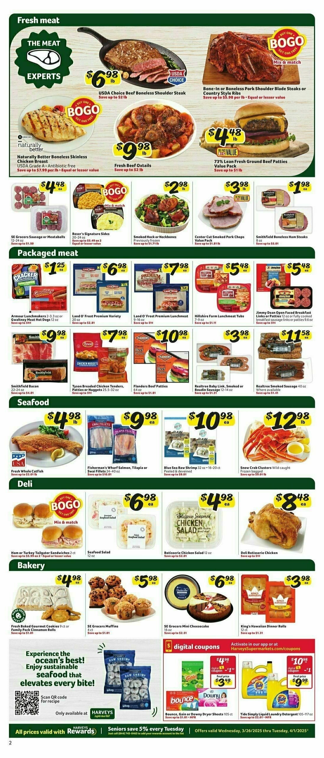 Harveys Supermarkets Weekly Ad from March 26