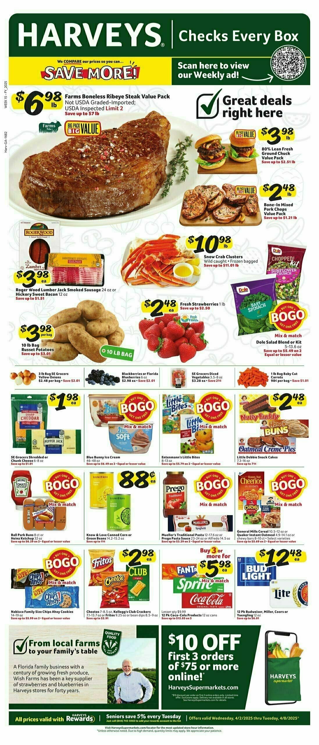 Harveys Supermarkets Weekly Ad from April 2