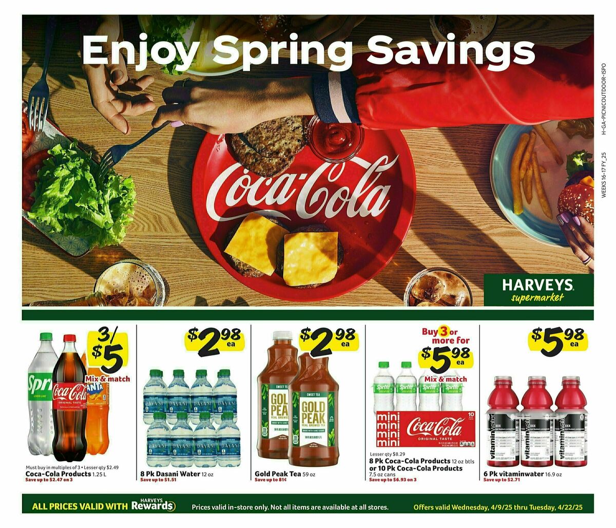 Harveys Supermarkets Weekly Ad from April 9