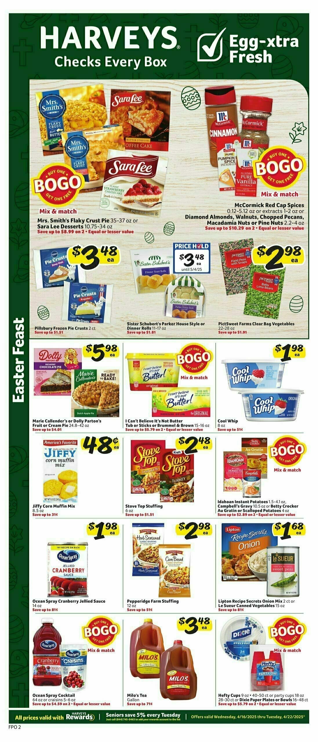 Harveys Supermarkets Weekly Ad from April 16
