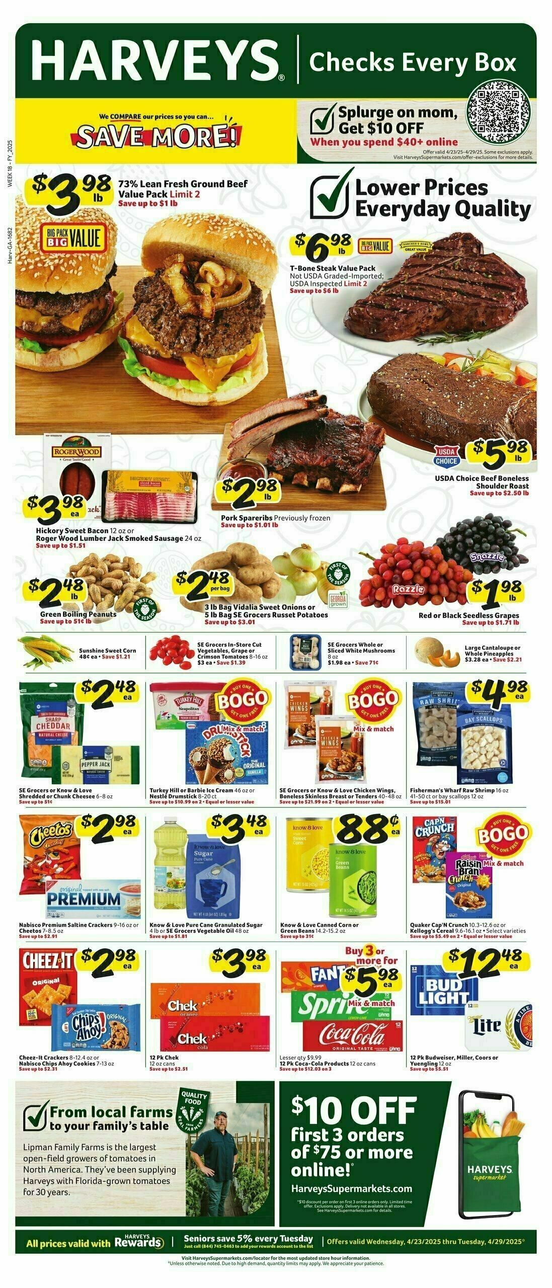 Harveys Supermarkets Weekly Ad from April 23