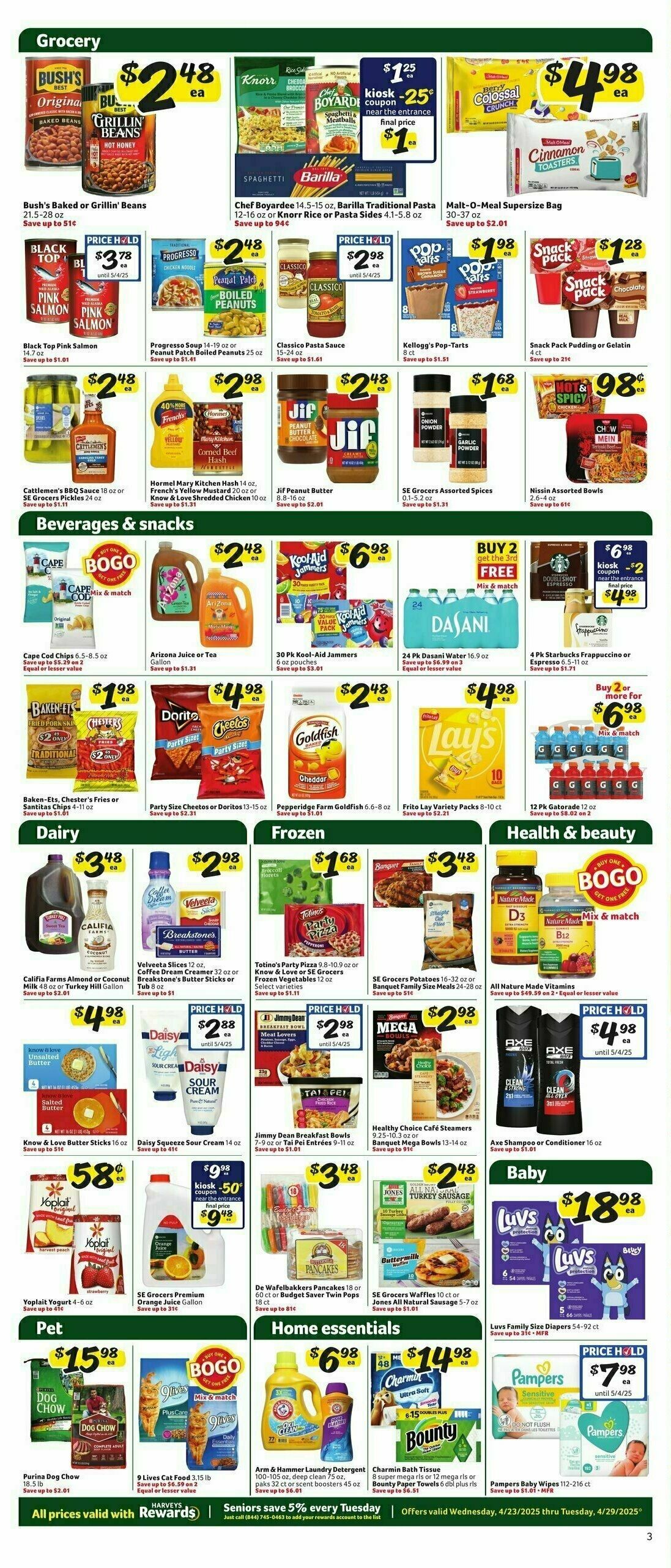 Harveys Supermarkets Weekly Ad from April 23