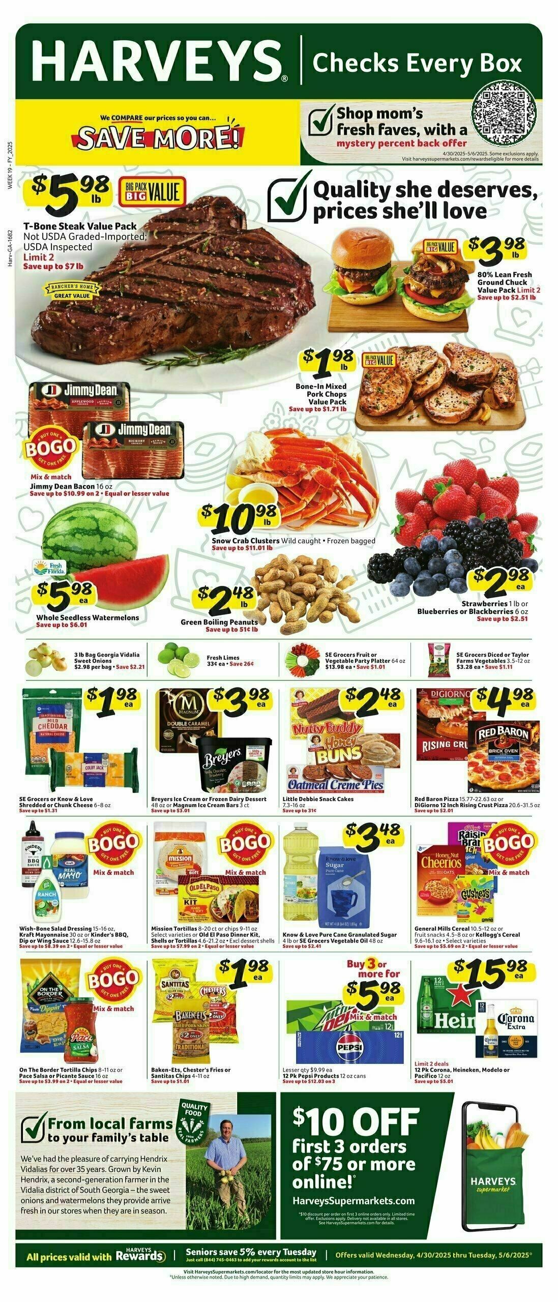 Harveys Supermarkets Weekly Ad from April 30
