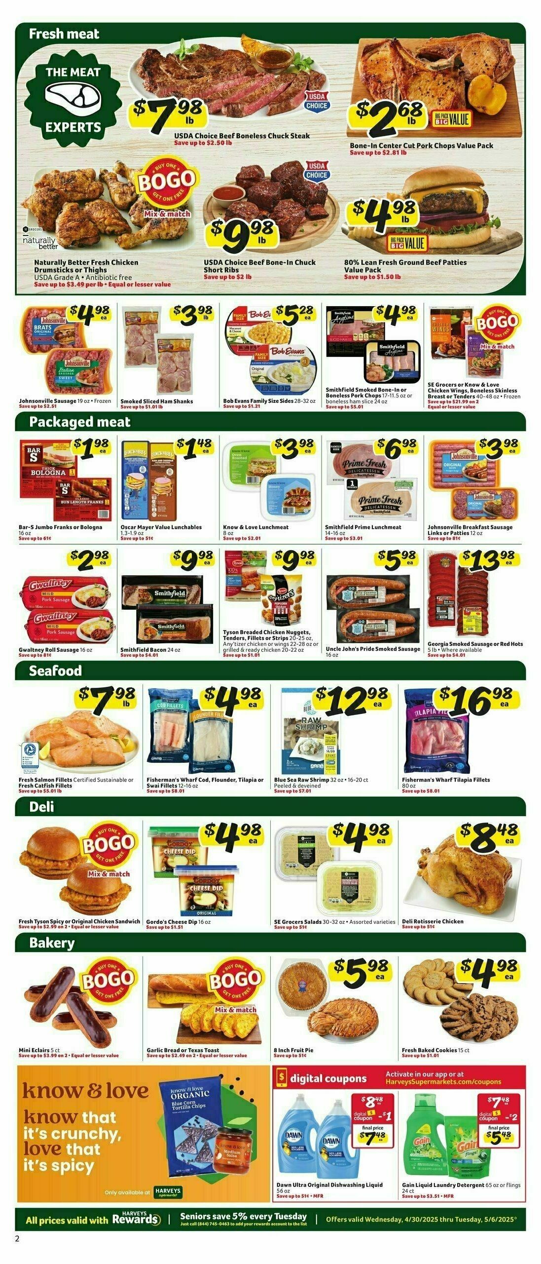 Harveys Supermarkets Weekly Ad from April 30