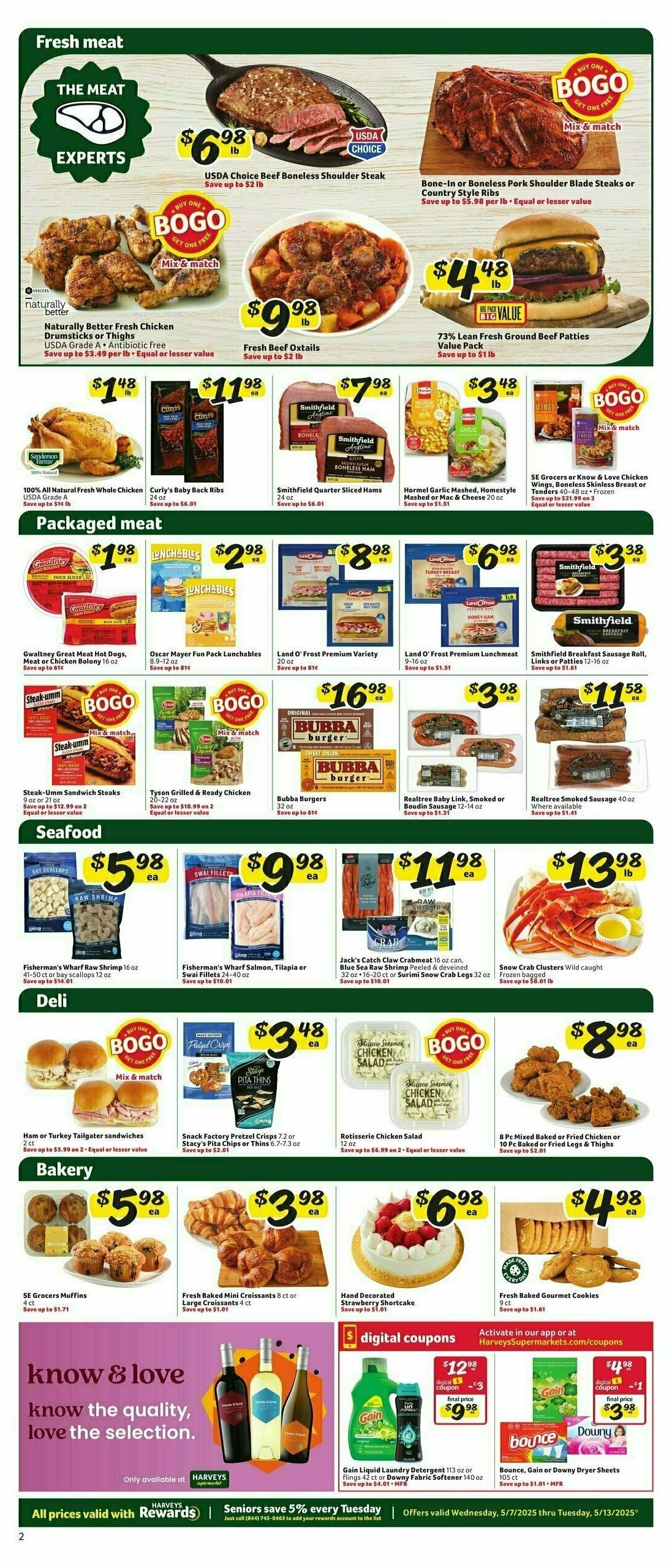 Harveys Supermarkets Weekly Ad from May 7