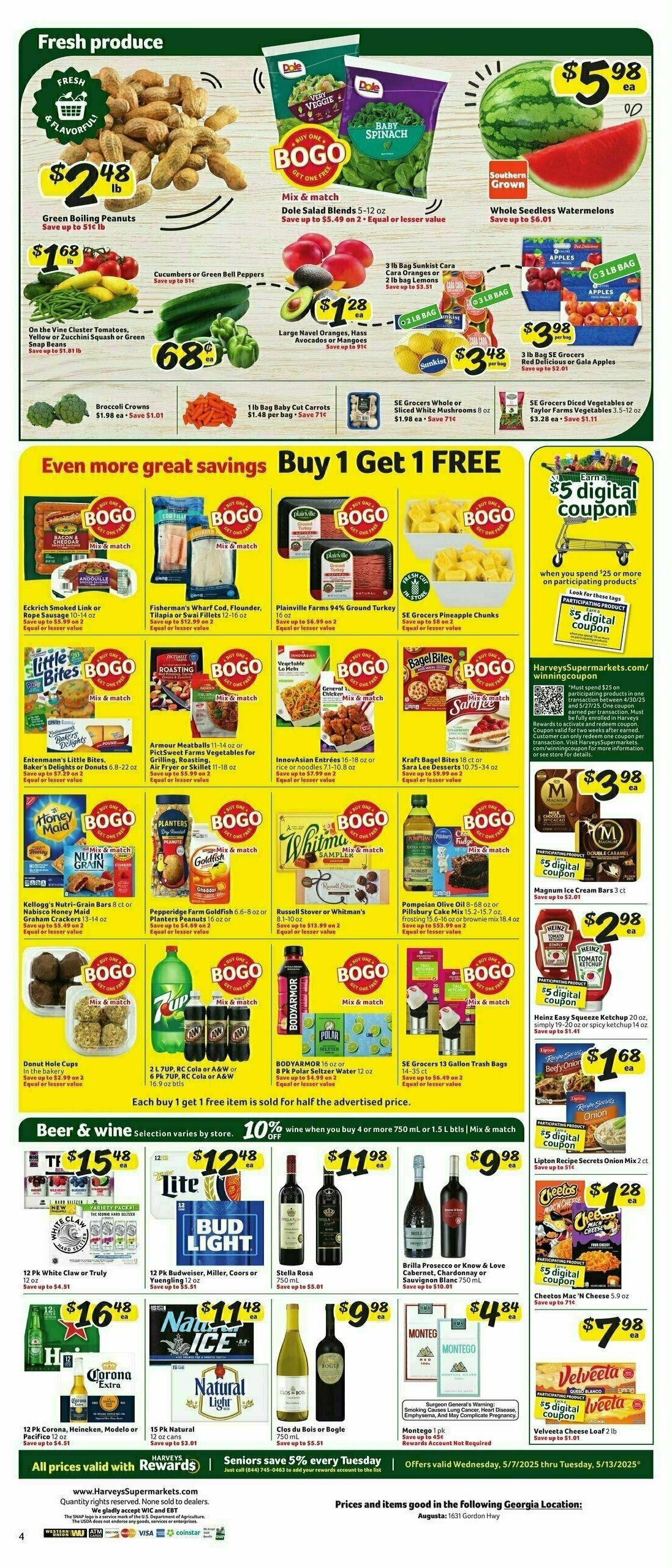 Harveys Supermarkets Weekly Ad from May 7