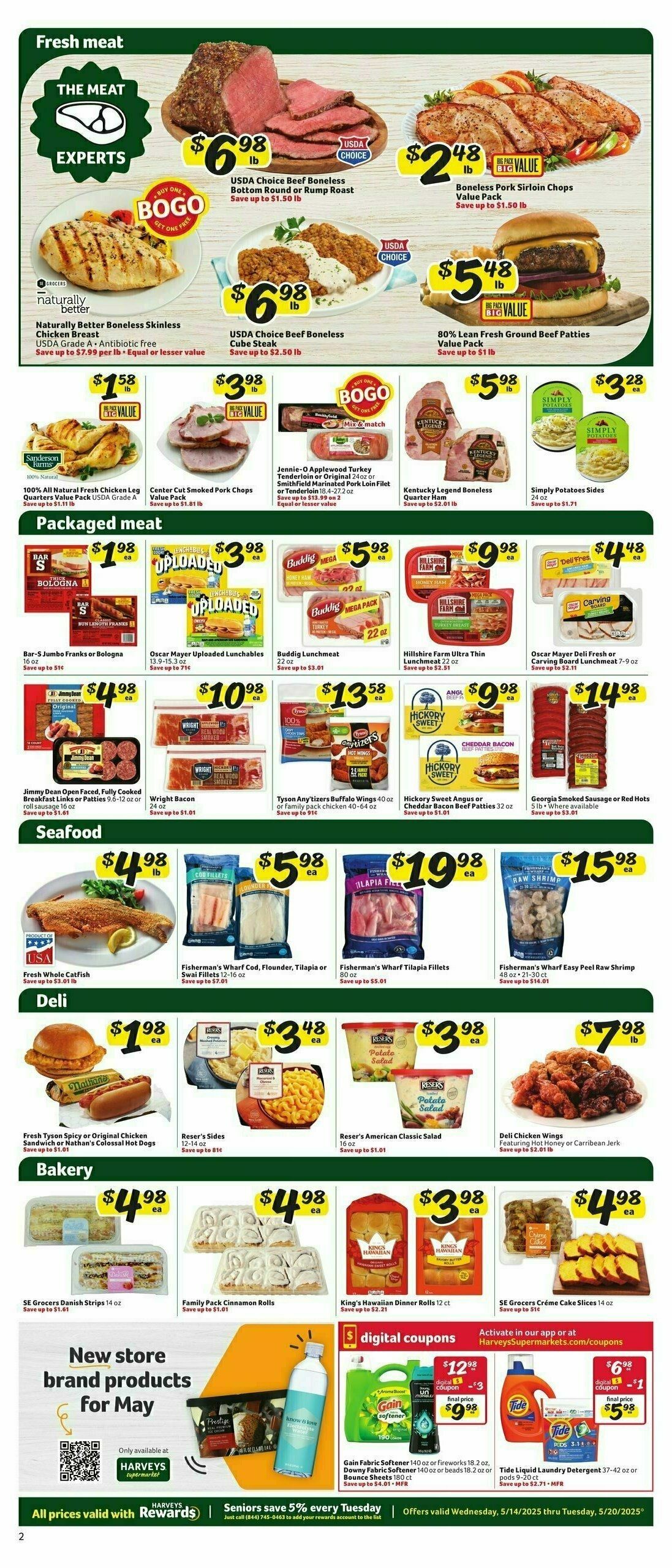 Harveys Supermarkets Weekly Ad from May 14