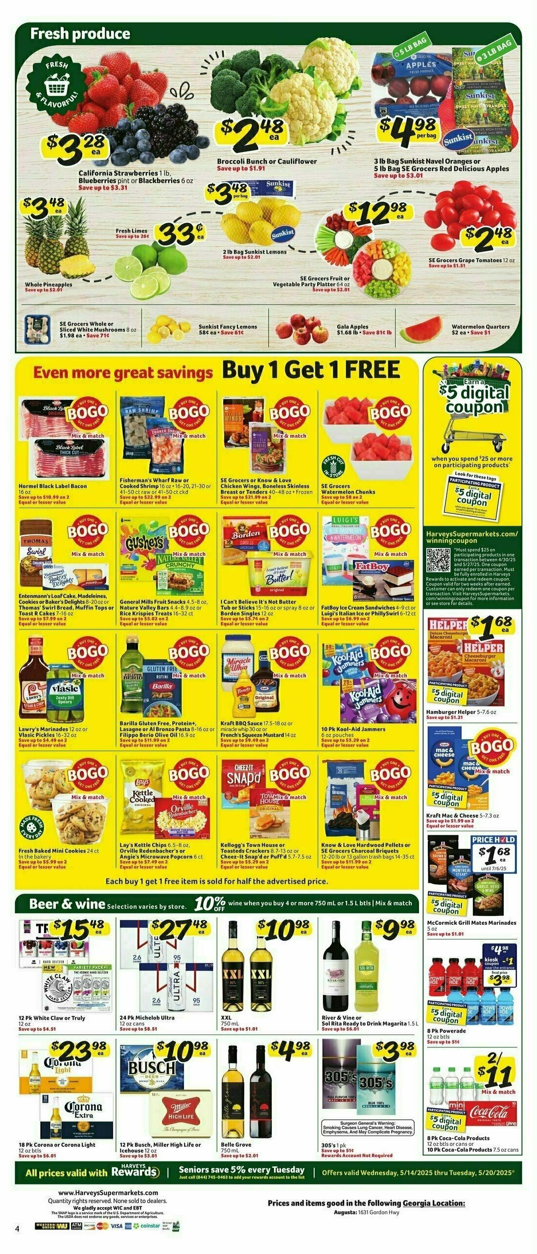 Harveys Supermarkets Weekly Ad from May 14