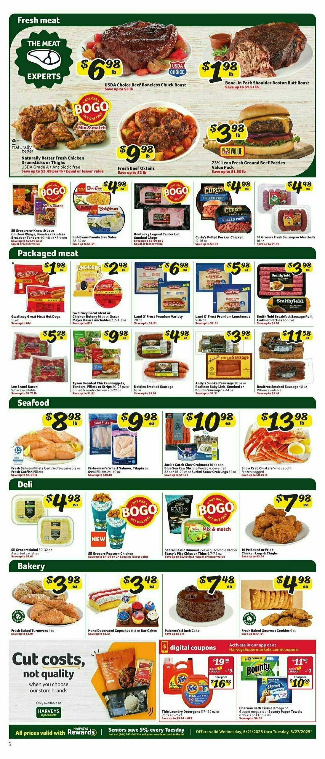 Harveys Supermarkets Weekly Ad from May 21