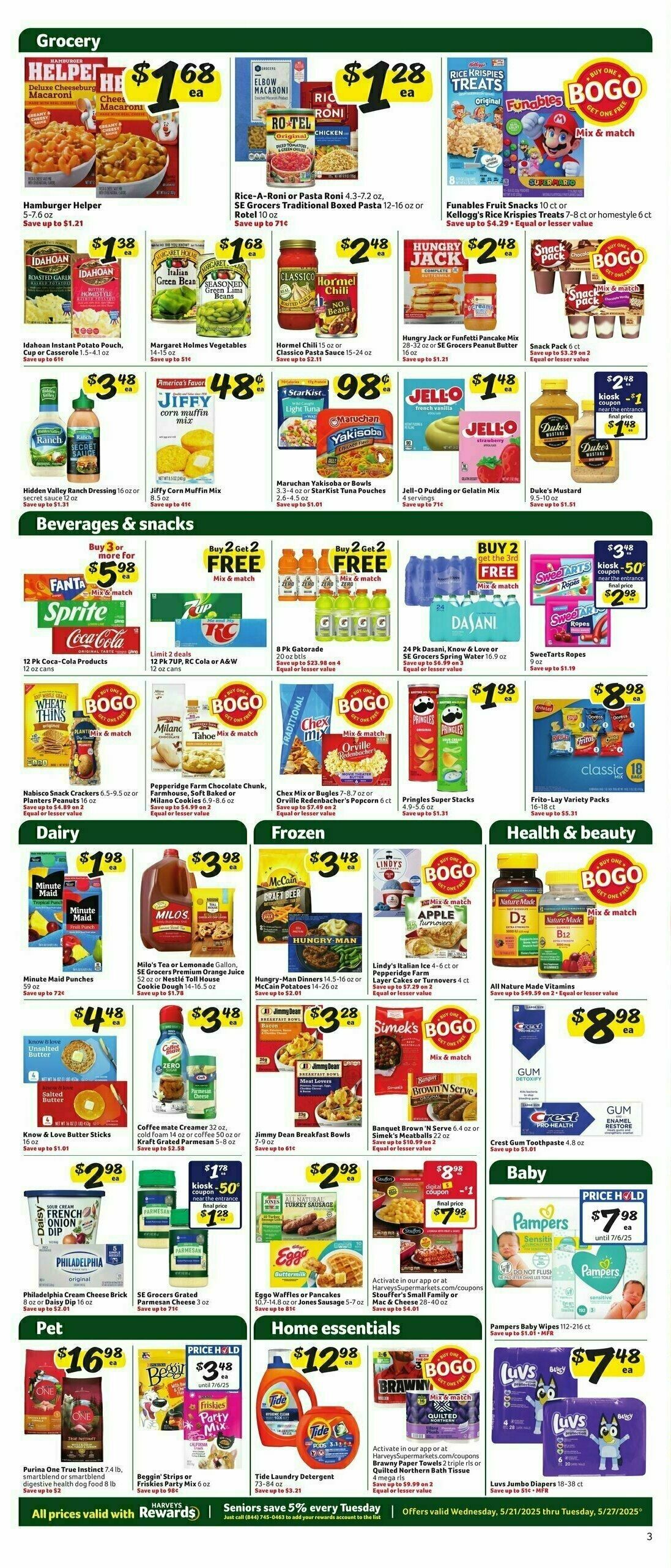 Harveys Supermarkets Weekly Ad from May 21