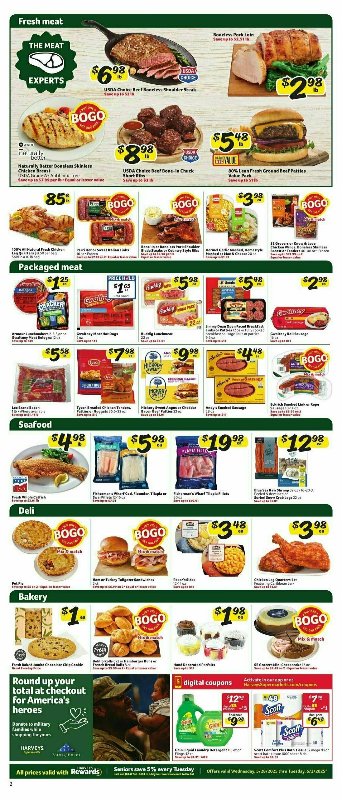 Harveys Supermarkets Weekly Ad from May 28