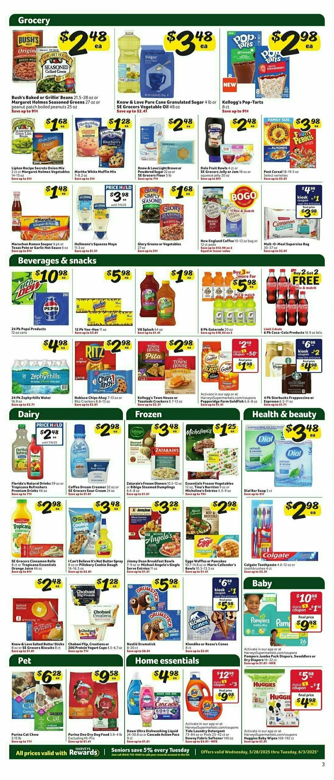 Harveys Supermarkets Weekly Ad from May 28
