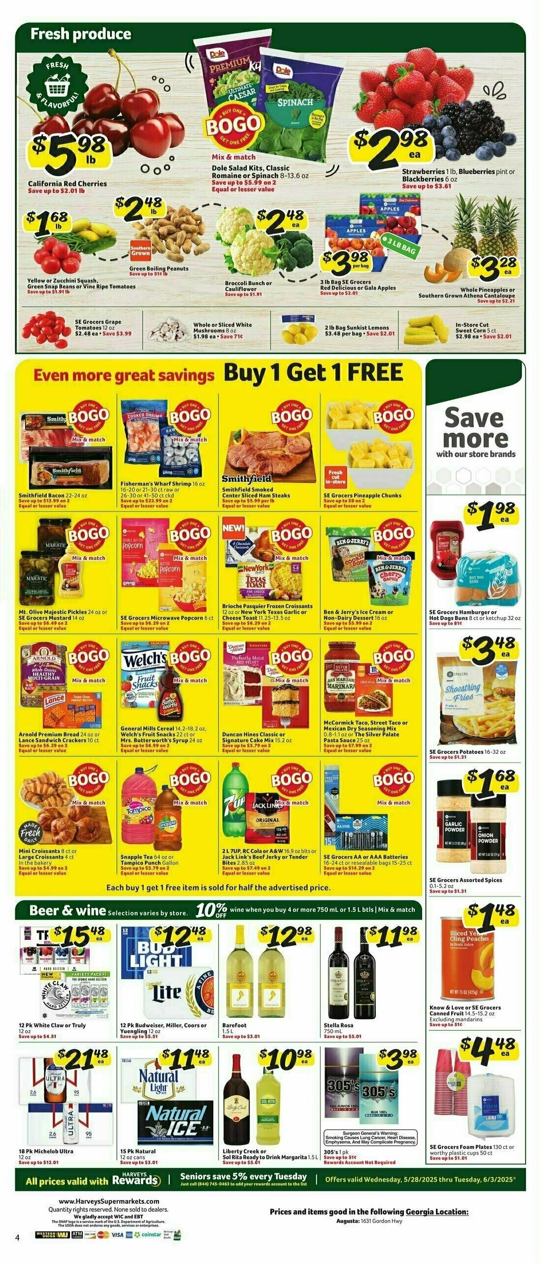 Harveys Supermarkets Weekly Ad from May 28
