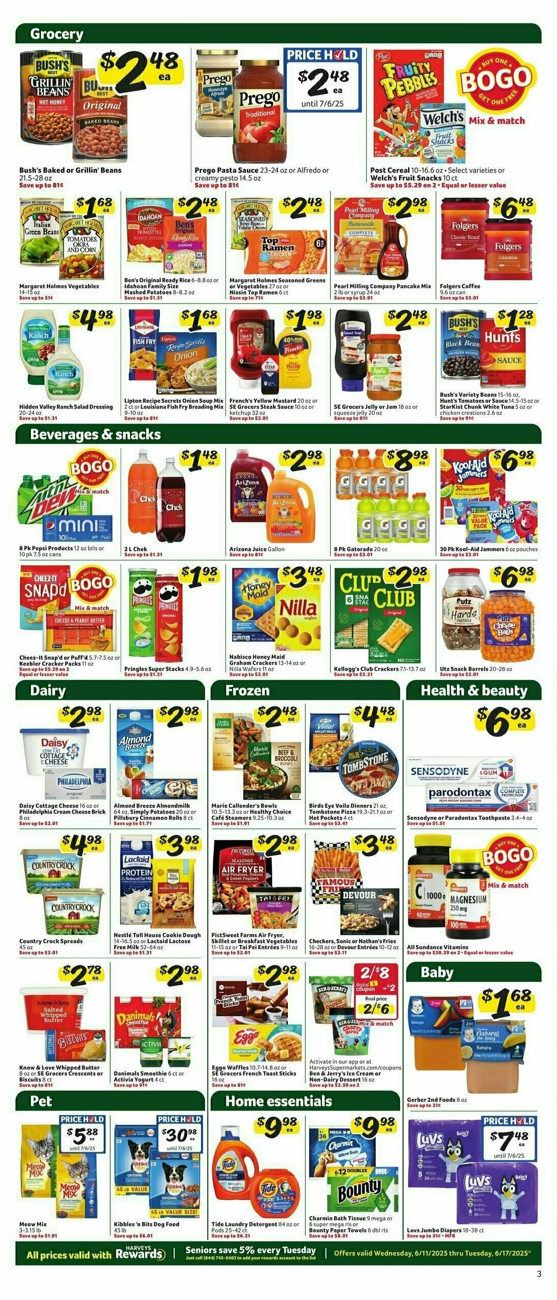 Harveys Supermarkets Weekly Ad from June 11