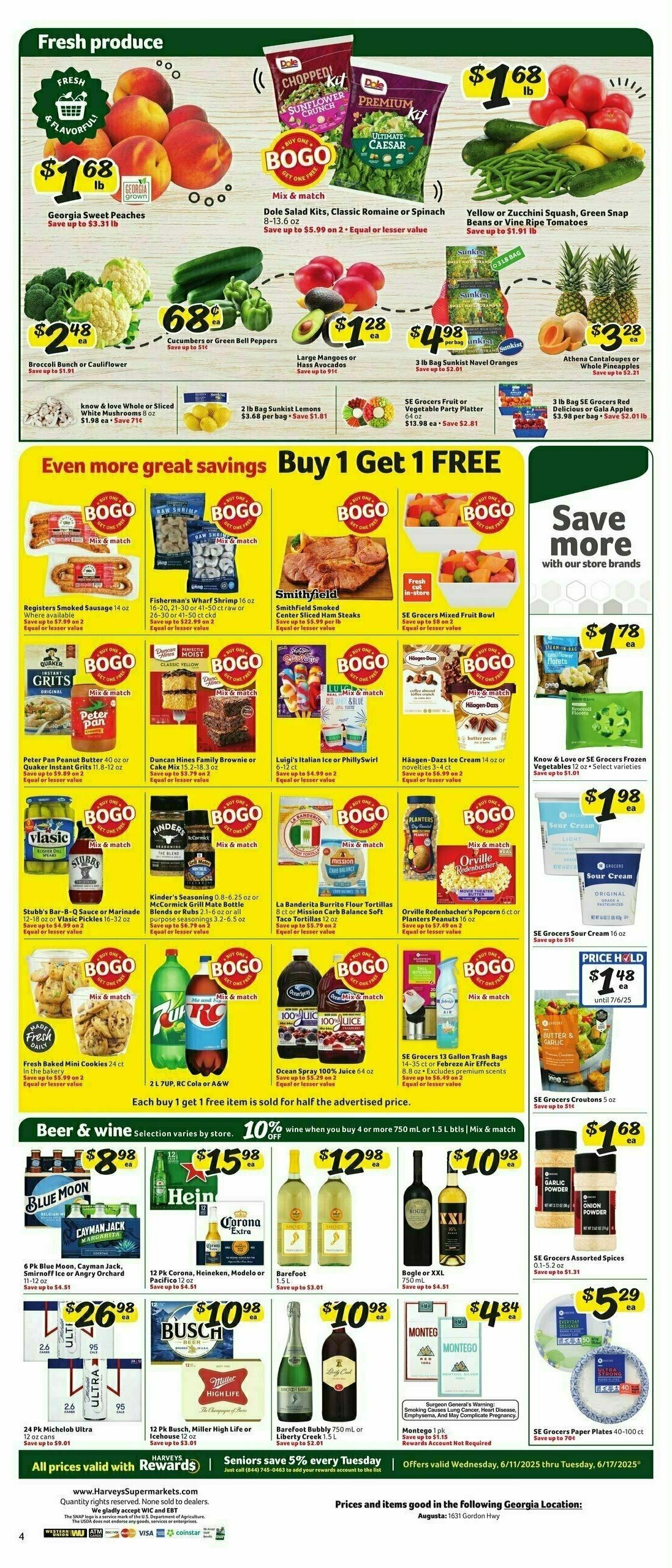 Harveys Supermarkets Weekly Ad from June 11