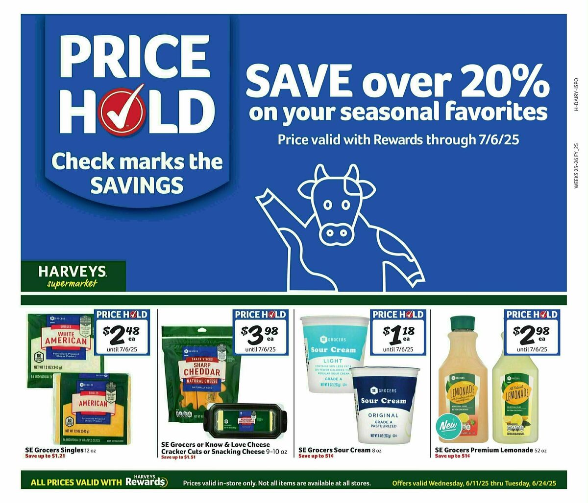 Harveys Supermarkets Weekly Ad from June 11
