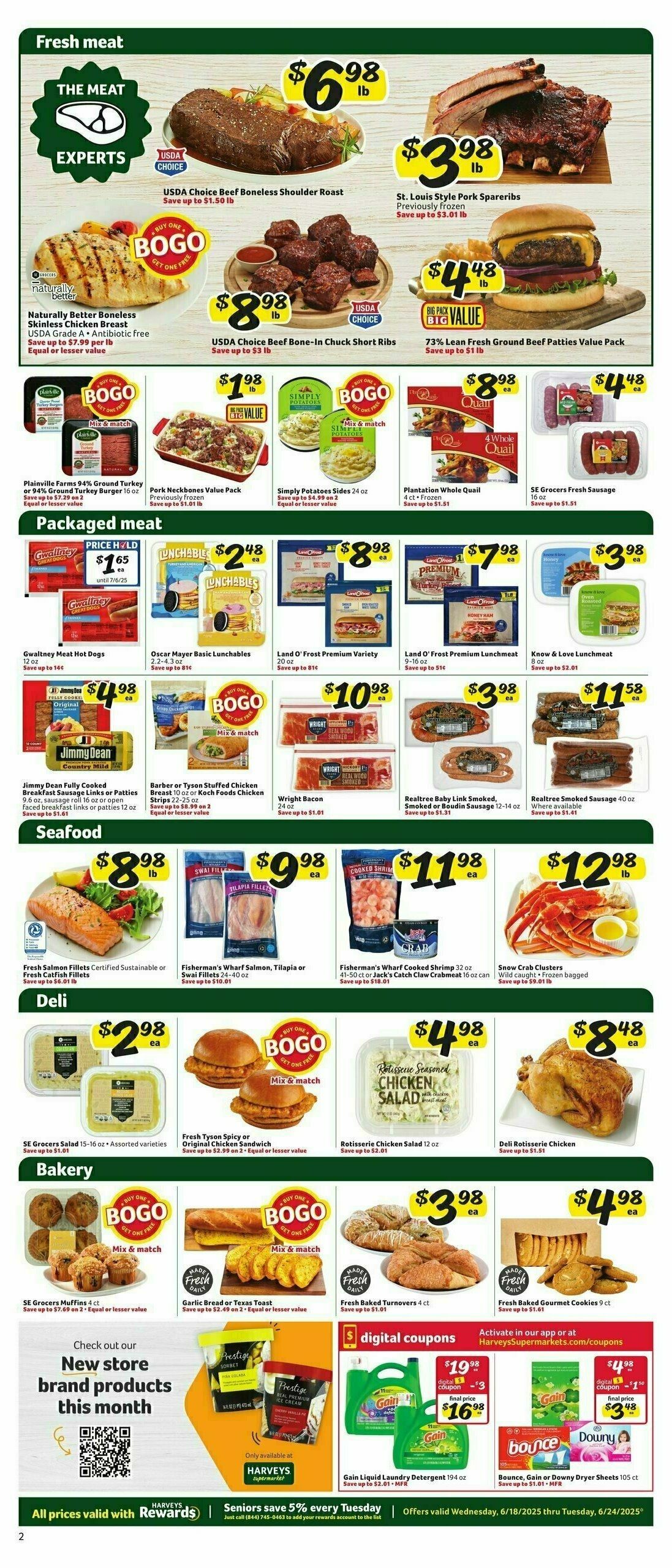 Harveys Supermarkets Weekly Ad from June 18
