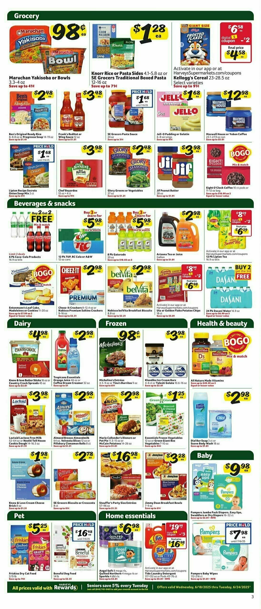 Harveys Supermarkets Weekly Ad from June 18