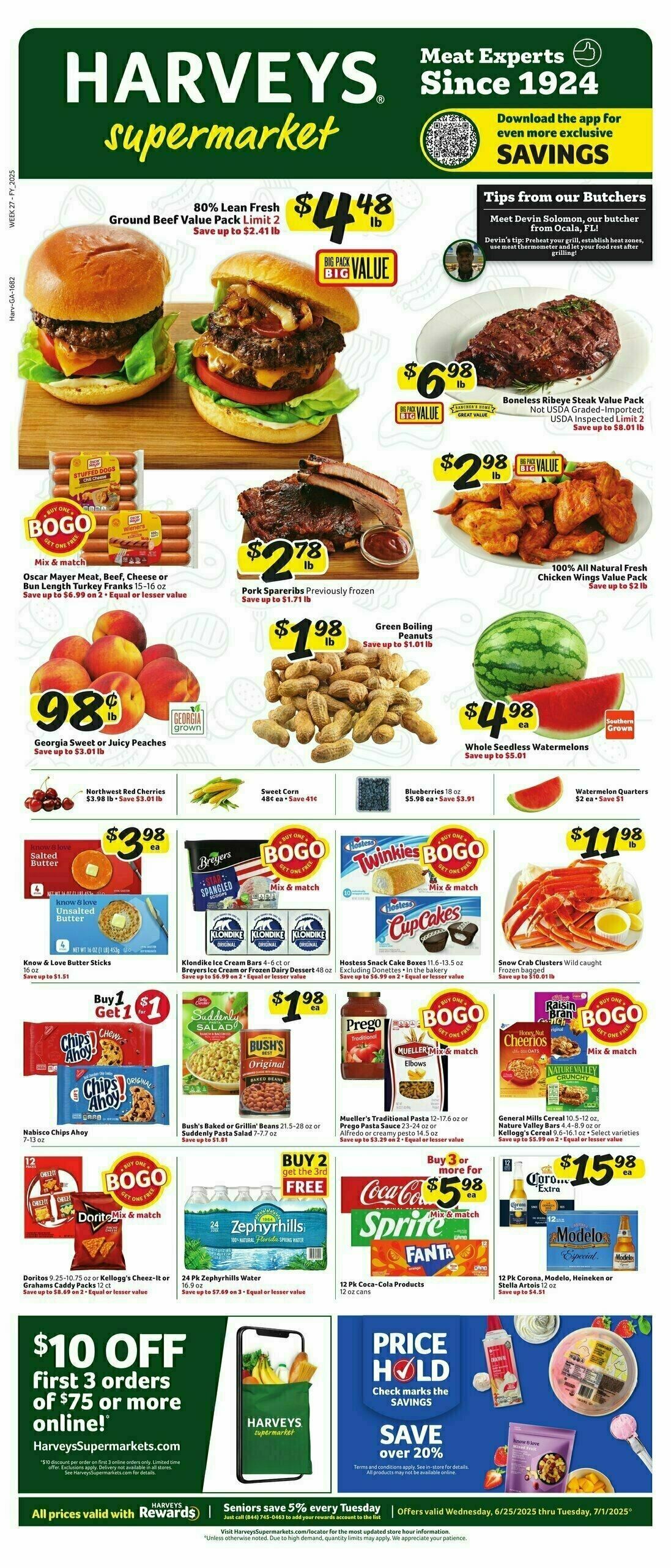 Harveys Supermarkets Weekly Ad from June 25