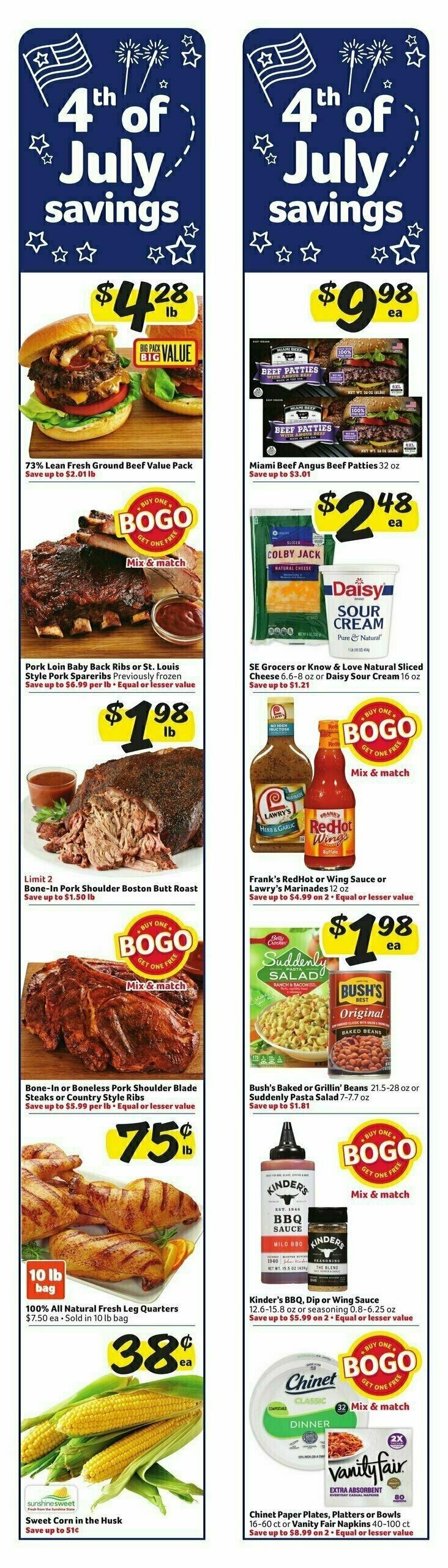 Harveys Supermarkets Weekly Ad from July 2