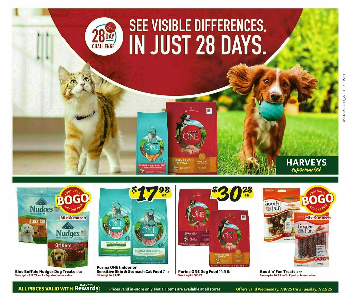 Harveys Supermarkets Weekly Ad from July 9