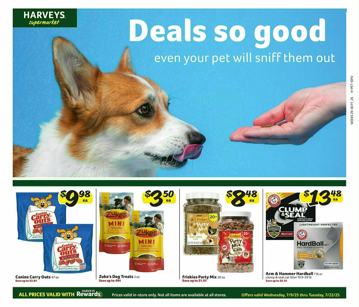 Harveys Supermarkets Weekly Ad from July 9