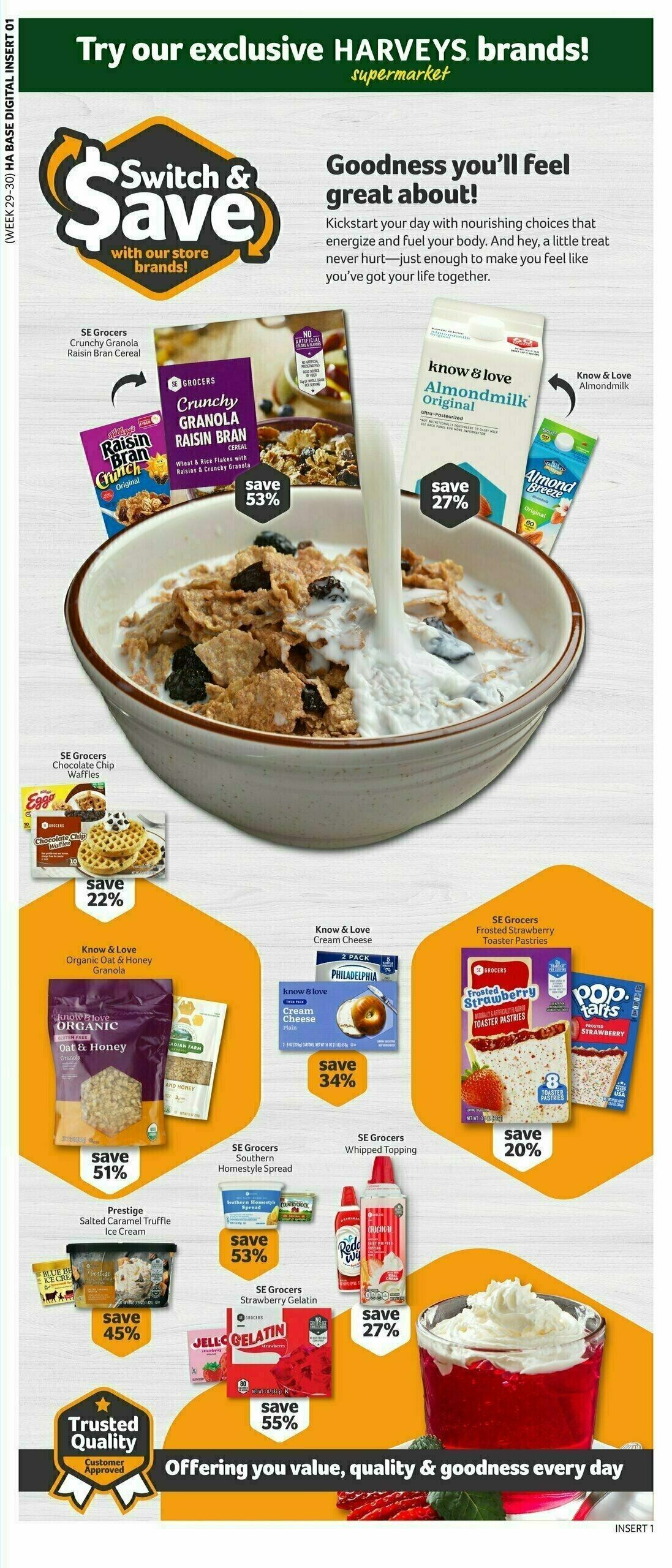 Harveys Supermarkets Weekly Ad from July 16