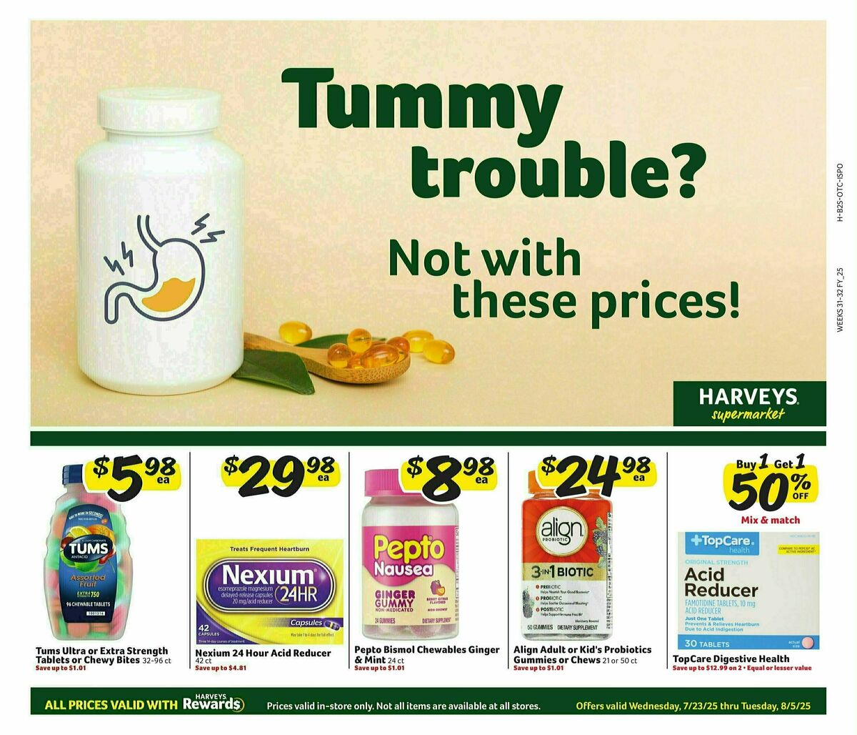 Harveys Supermarkets Weekly Ad from July 23