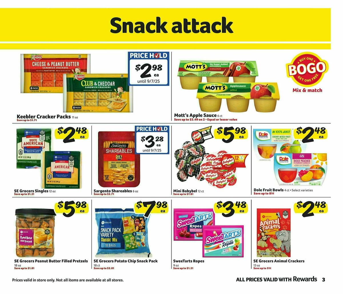 Harveys Supermarkets Weekly Ad from August 6