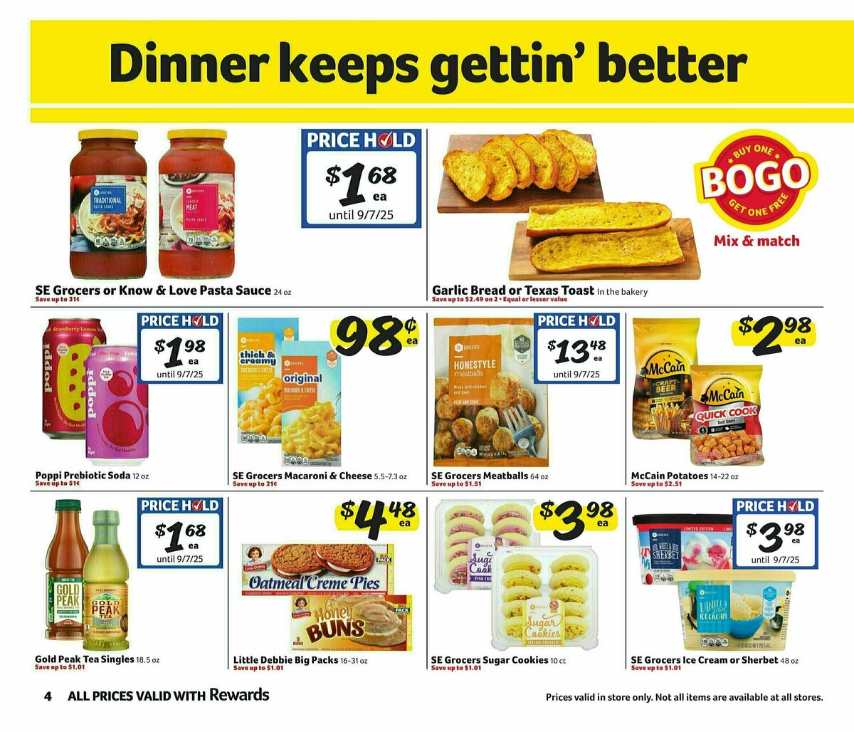 Harveys Supermarkets Weekly Ad from August 6