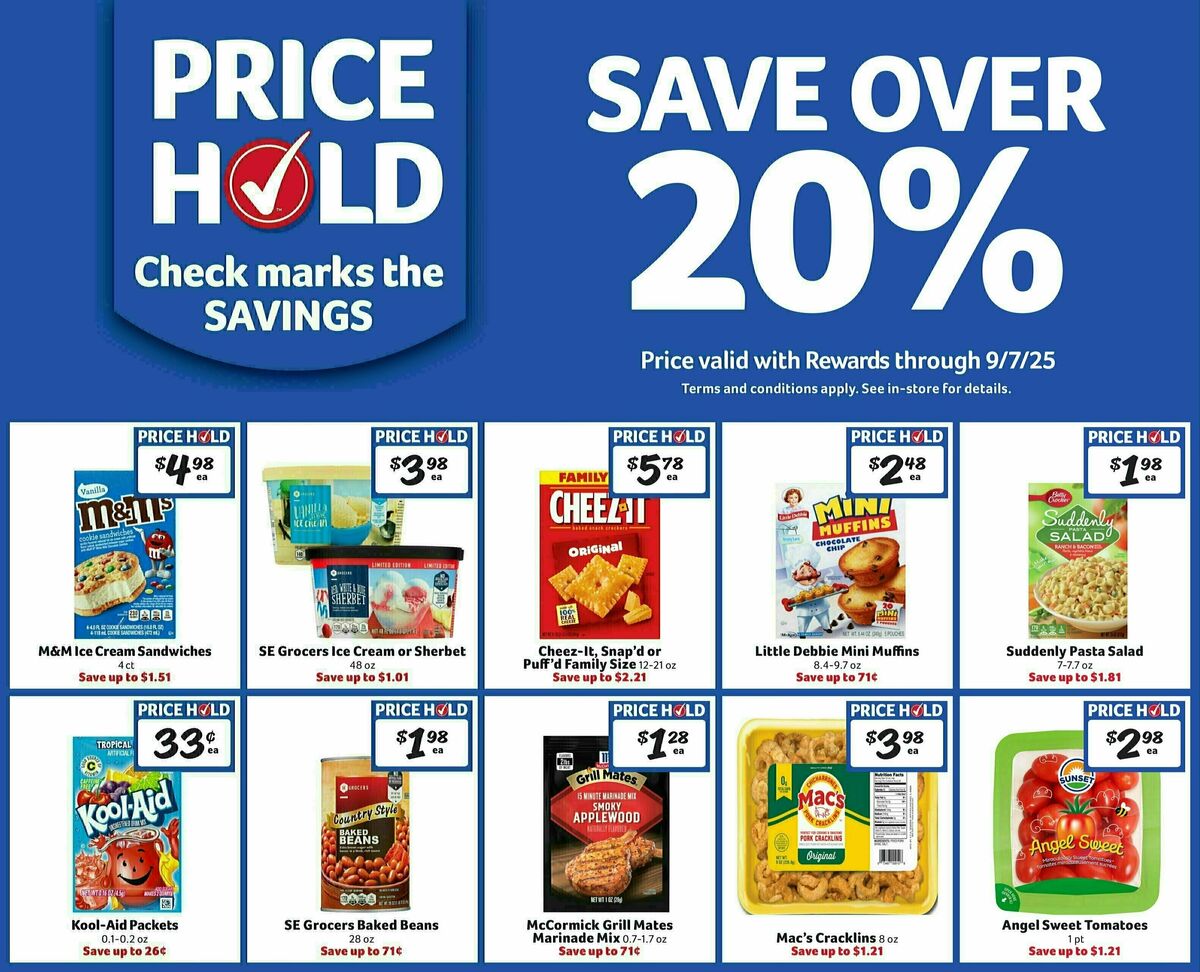 Harveys Supermarkets Weekly Ad from August 20