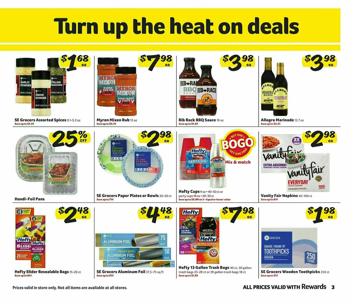Harveys Supermarkets Weekly Ad from August 20