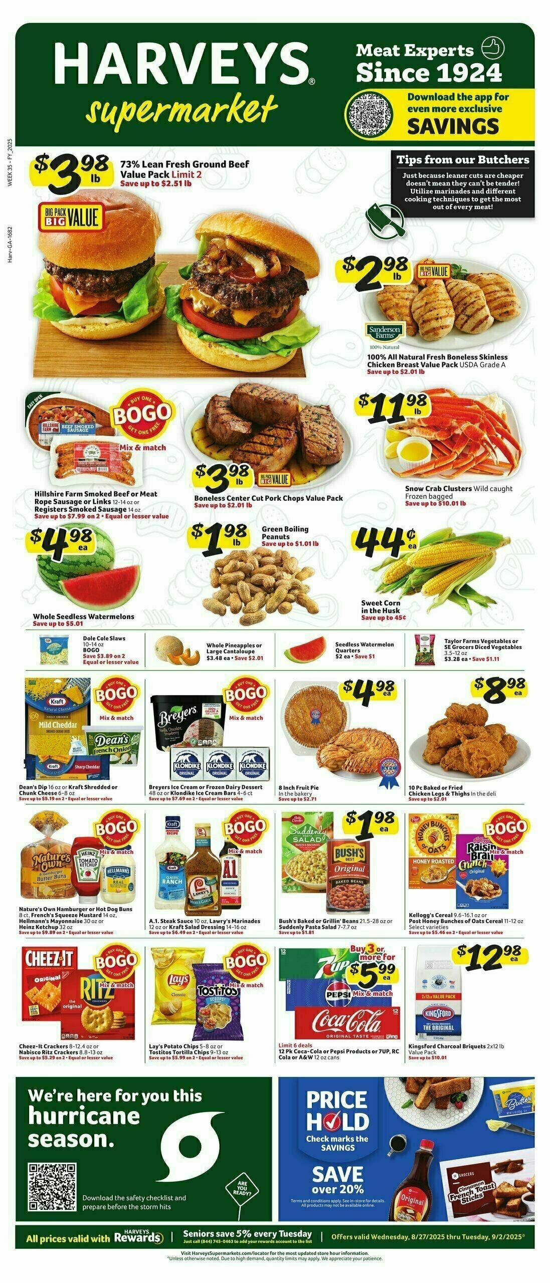 Harveys Supermarkets Weekly Ad from August 27